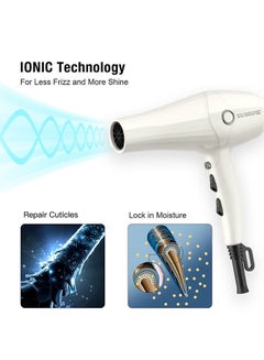 Sunhome 7-Piece Professional Hair Dryer Set, 2500W White  - Image 3