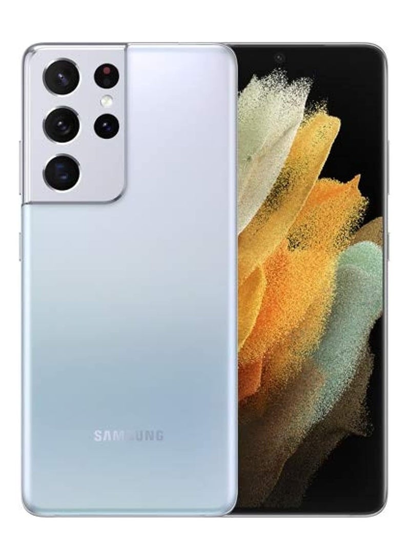 سامسونج - جالاكسي S21 الترا 5G فانتوم فضي 128 جيجابايت ثنائي الشريحة - Image 1