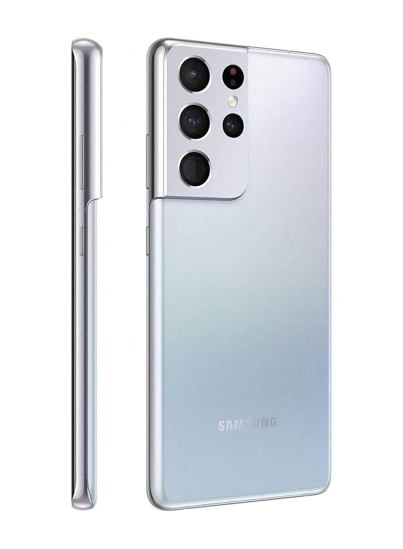 سامسونج - جالاكسي S21 الترا 5G فانتوم فضي 128 جيجابايت ثنائي الشريحة - Image 1