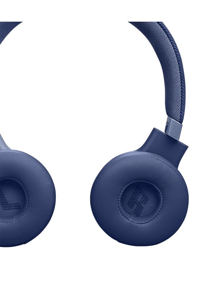 JBL - Live 670NC Wireless On-Ear Headphones With True Adaptive Noise Cancelling Blue - Image 1
