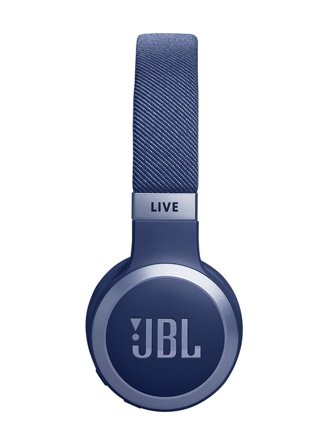 JBL - Live 670NC Wireless On-Ear Headphones With True Adaptive Noise Cancelling Blue - Image 1