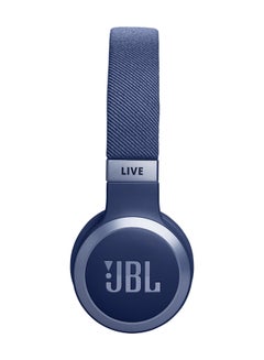 JBL Live 670NC Wireless On-Ear Headphones With True Adaptive Noise Cancelling Blue  - Image 2