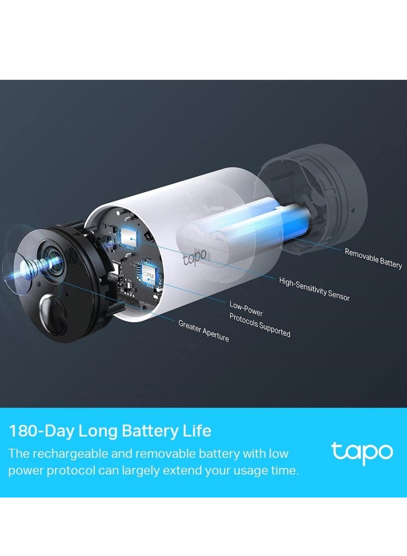 TP-LINK - Tapo C400S2 Smart Wire-Free Security Camera System 2-Pieces Set, 1080P Full HD, Smart AI Detection And Notification, Sound Alarm, Two-Way Audio, Water And Dust Resistant - Image 1