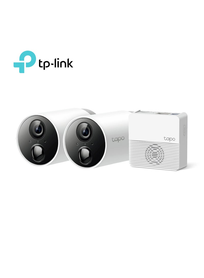 TP-LINK - Tapo C400S2 Smart Wire-Free Security Camera System 2-Pieces Set, 1080P Full HD, Smart AI Detection And Notification, Sound Alarm, Two-Way Audio, Water And Dust Resistant - Image 1