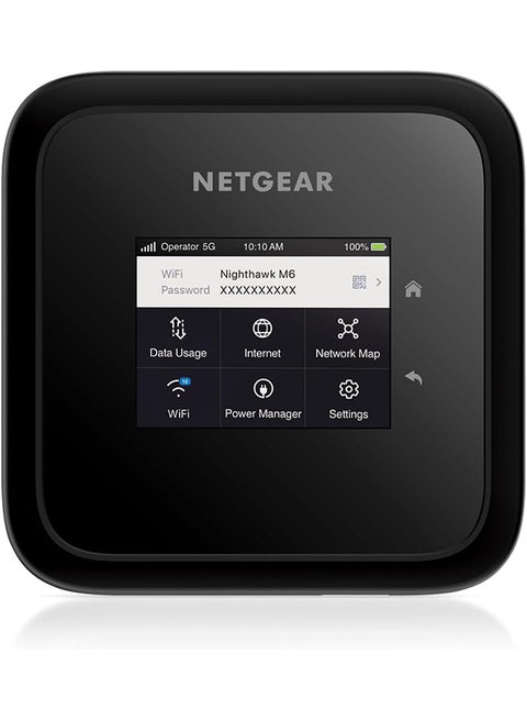 Nighthawk M6 Pro (MR6150) 3.6 Gbps, 5G WiFi 6 Router with SIM Card, 5G Box Connects up to 32 Devices, 5G Modem, 5G WiFi Key, 5G Hotspot 5G Compatible with all operators and sims Black