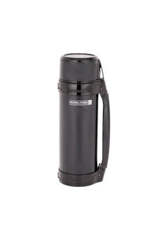 Royalford Stainless Steel Travel Vacuum Bottle Thermos With Handle Black  - Image 2