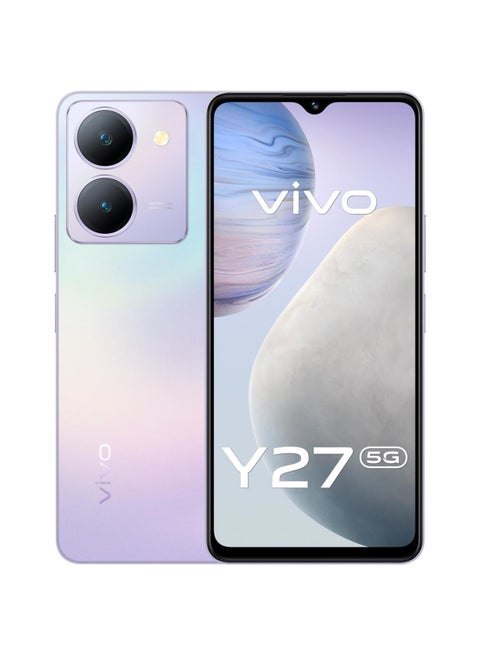 Y27 5G ثنائي الشريحة، أرجواني ساتان، 8 + 8 جيجابايت من ذاكرة الوصول العشوائي، 256 جيجابايت NFC - إصدار الشرق الأوسط