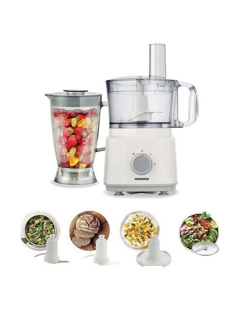 Food Processor, Blender, Whisk, Dough Maker, 2 L 750 W FDP03.C2WH White