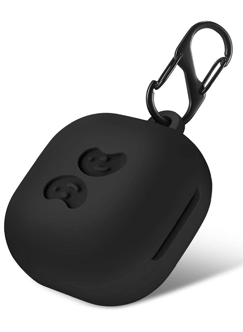 MARGOUN Samsung Galaxy Buds Live Case Full Body Protective Scratch Resistant Anti Lost Cover With Carabiner Black  - Image 1
