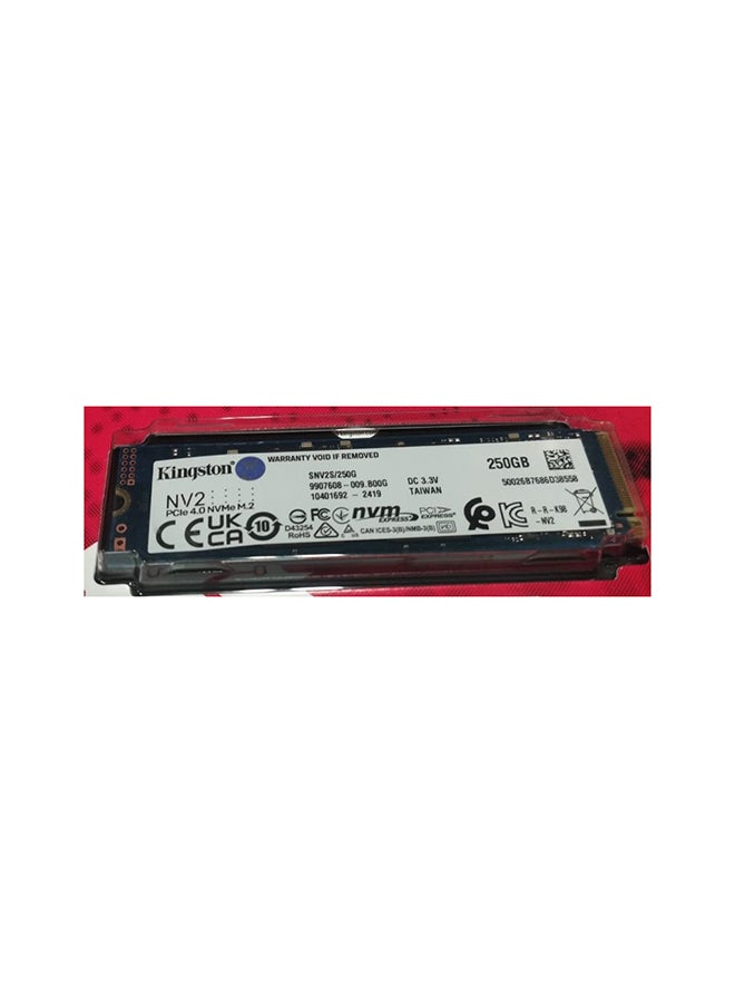 Kingston - Kingston 250GB NV2 M.2 2280 PCIe 4.0 NVMe SSD up to 3000/1300MB/s 256 GB - Image 1
