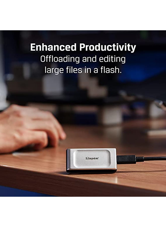 Kingston - XS2000 USB-C 3.2 Gen 2x2 Portable - High Performance Pocket-Sized External SSD 4 TB - Image 1