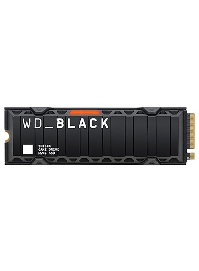 دبليو دي قرص صلب داخلي للألعاب WD_BLACK SN850X NVMe مع مبرد - يعمل مع بلاي ستيشن 5، Gen4 PCIe، M.2 2280، بسرعة تصل إلى 7,300 ميجابايت/ثانية - WDS100T2XHE - Image 1