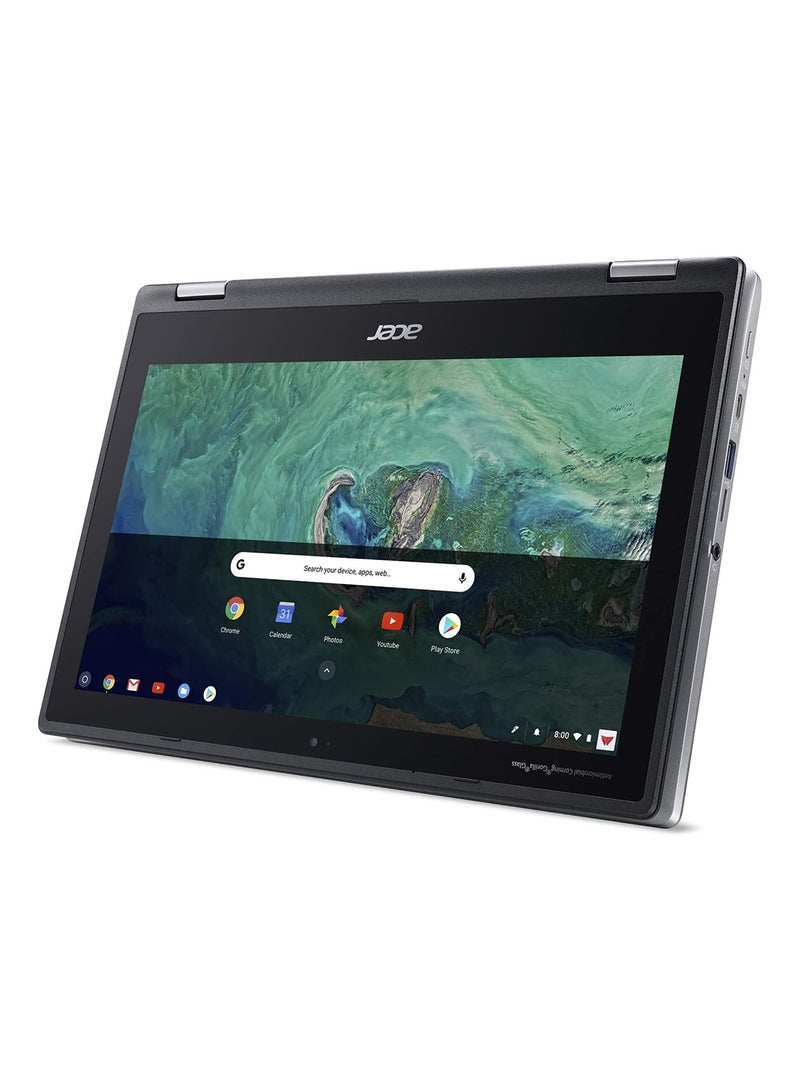 Acer - Chromebook Spin 11 Convertible Laptop 11.6-Inch Display, Celeron N3350 Processor/4GB DDR4 RAM/32GB eMMC, 802.11ac WiFi, Wacom EMR Pen, CP311-1HN-C2DV English/Arabic Silver - Image 1