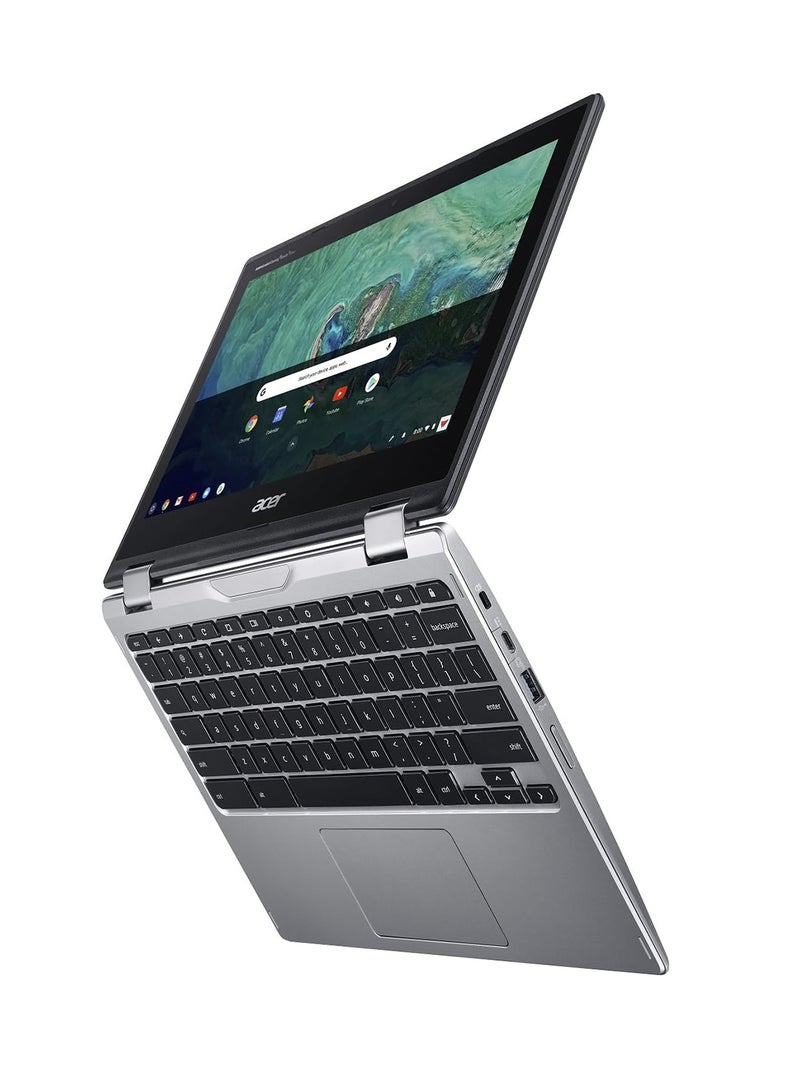 Acer - Chromebook Spin 11 Convertible Laptop 11.6-Inch Display, Celeron N3350 Processor/4GB DDR4 RAM/32GB eMMC, 802.11ac WiFi, Wacom EMR Pen, CP311-1HN-C2DV English/Arabic Silver - Image 1