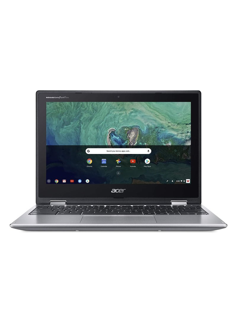 Acer - Chromebook Spin 11 Convertible Laptop 11.6-Inch Display, Celeron N3350 Processor/4GB DDR4 RAM/32GB eMMC, 802.11ac WiFi, Wacom EMR Pen, CP311-1HN-C2DV English/Arabic Silver - Image 1