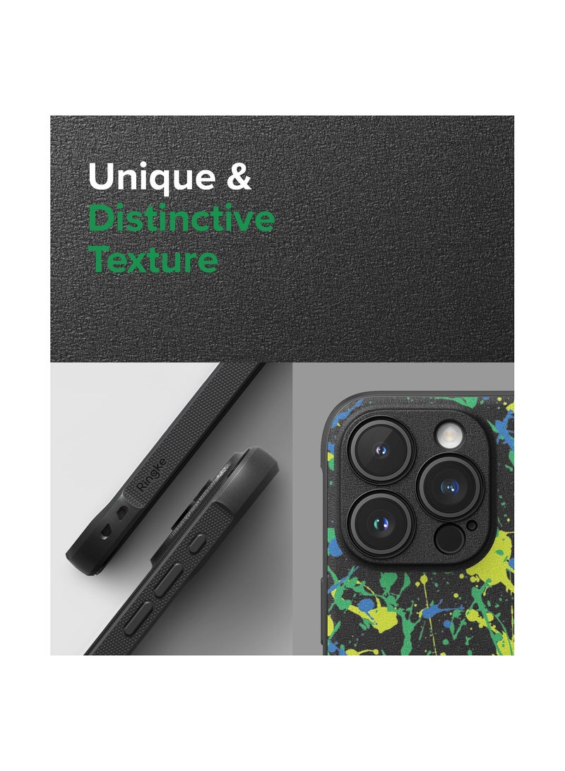 Ringke Onyx Design Compatible With Apple iPhone 15 Pro Case Cover Rugged Flexible Durable Anti-Slip TPU Protection Shockproof Apple iPhone 15 Pro Back Cover Action Painting - Image 3