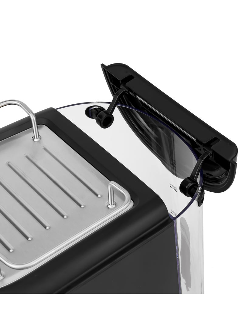GEEPAS - Espresso and Cappuccino Coffee Machine, Equipped with 20 Bar High Pressure Pump and Powerful Steam System, Makes Cappuccino, Lattes, Espresso, Macchiato, Mocha 1.5 L 1250 W GCM1215SA Silver/ Black - Image 1