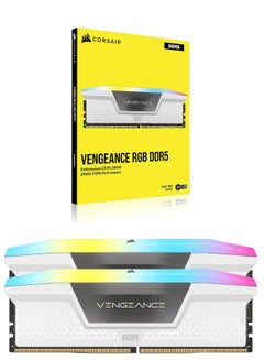 DDR5-6000MHz Desktop PC Memory, Vengeance RGB, DDR5 Series PC5-48000, CMH32GX5M2B6000C40W, 32 GB, 16GB x 2 White - pnsku/N70003294V/45/_/1695371445/cb46fadd-62f6-4d4a-a89e-016f5da19af7