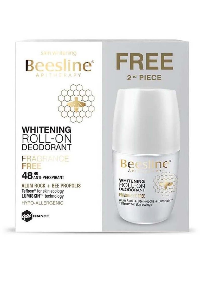 Beesline Pack Of 2 Whitening Roll On Deodorant Faragrance Free 50 Ml 50ml