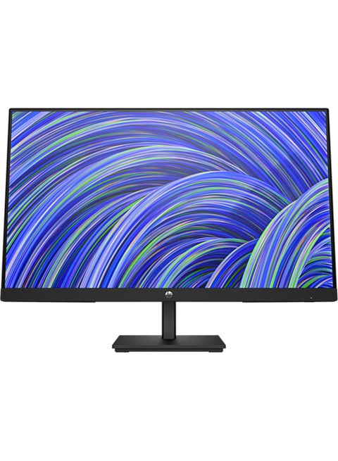 HP V24i G5 23.8" FHD Edge-Lit IPS Monitor, 75 Hz Refresh Rate, 5ms GtG Response Time, On-screen Controls, AMD FreeSync, Low blue Light Mode, Joypad OSD Button, HDMI / DP / VGA, Black