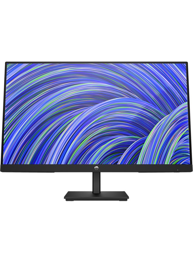 HP - HP V24i G5 23.8" FHD Edge-Lit IPS Monitor, 75 Hz Refresh Rate, 5ms GtG Response Time, On-screen Controls, AMD FreeSync, Low blue Light Mode, Joypad OSD Button, HDMI / DP / VGA, Black - Image 1