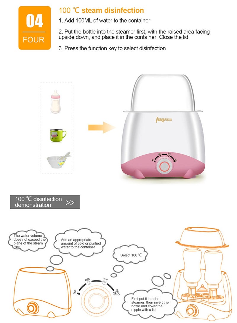 كيدل منظم تلقائي لدرجة حرارة الحليب الثابتة، سخان الحليب، معقم، اثنان في واحد - Image 5