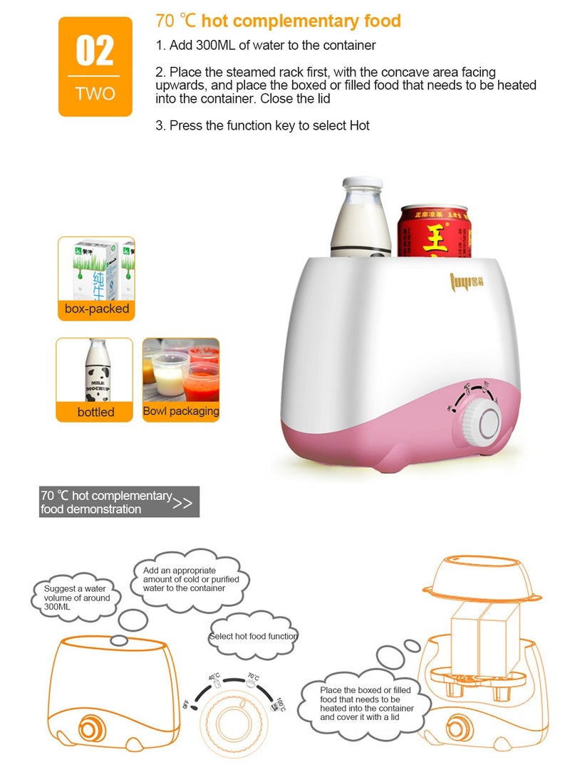 كيدل منظم تلقائي لدرجة حرارة الحليب الثابتة، سخان الحليب، معقم، اثنان في واحد - Image 3