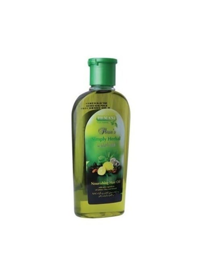 هيماني Fleur's Simply Herbal - Enriched in Lemon, Olive & Almond - Nourishing Hair Oil 200ml