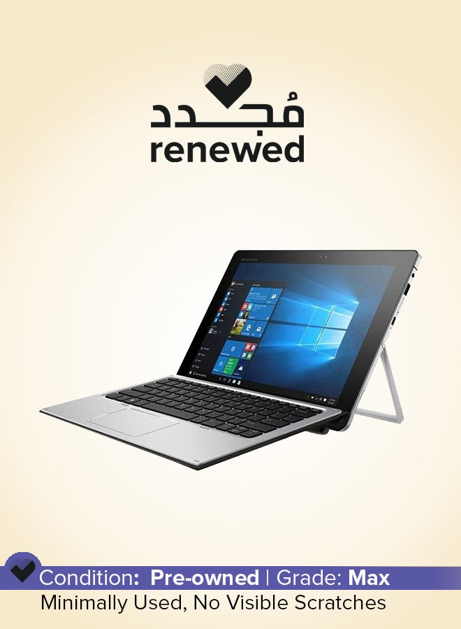 HP Renewed - Elite X2 1012 G2 (2020) Convertible 2-in-1 Laptop With 12.3-Inch Touchscreen Display,Intel Core i5 Processor/7th Gen/8GB RAM/256GB SSD/Intel UHD Graphics 620 English Silver  - Image 1