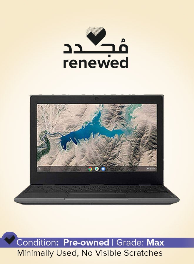 Lenovo Renewed - Chromebook 100e (2019) Laptop With 11.6-Inch Display,MediaTek MTK 8173C Processor/4GB RAM/32GB eMMC/8th Gen/Chrome OS/Integrated Graphics English Black  - Image 1