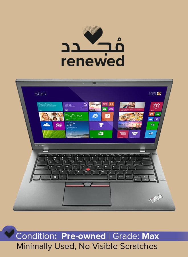 Lenovo - Renewed - Thinkpad T450 (2015) Notebook Laptop With 14-Inch Display, Intel Core i5 Processor/5th Gen/16GB RAM/240GB SSD/1GB Intel HD Graphics 5550 English Black - Image 1