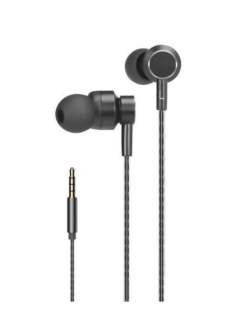 In-Ear Headset With Microphone Black