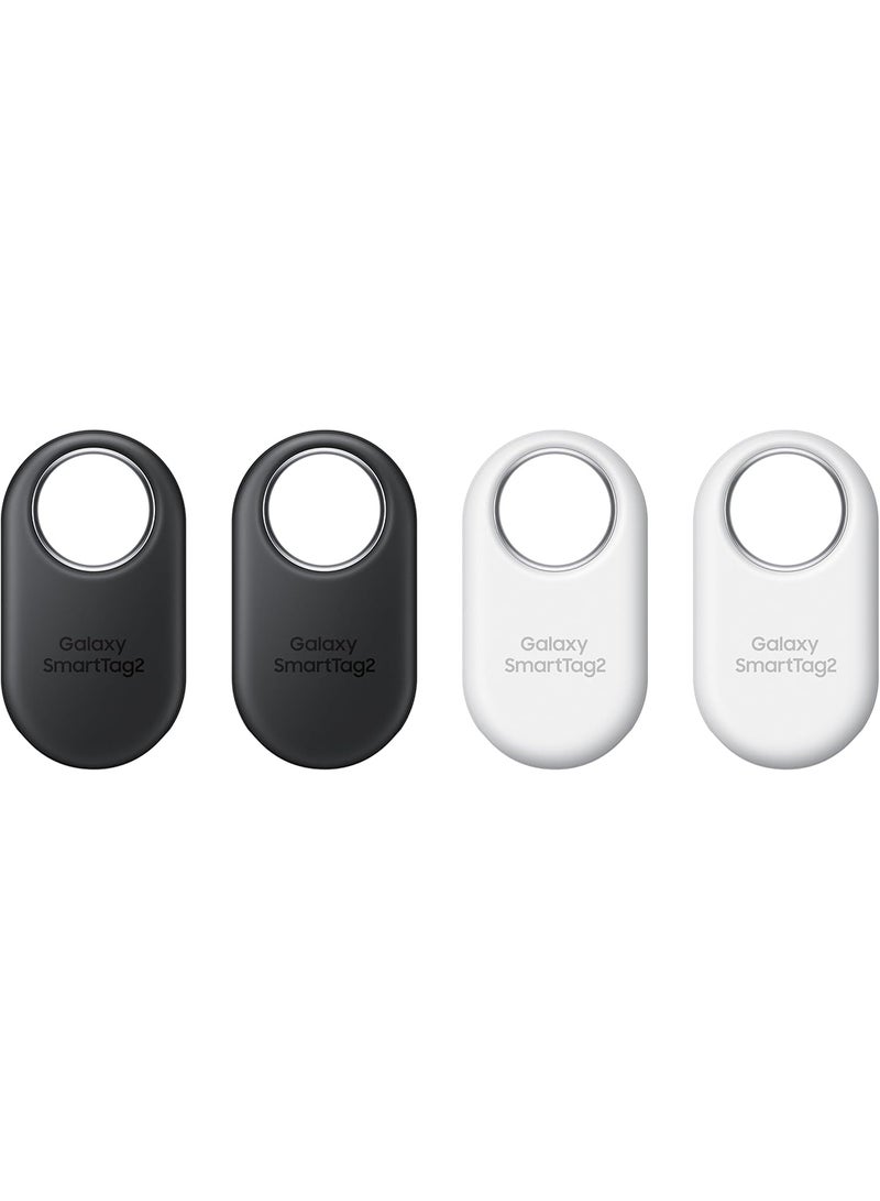 Samsung Galaxy SmartTag2 - Pack of 4 (2-Black, 2-White) - Black/White - Image 1