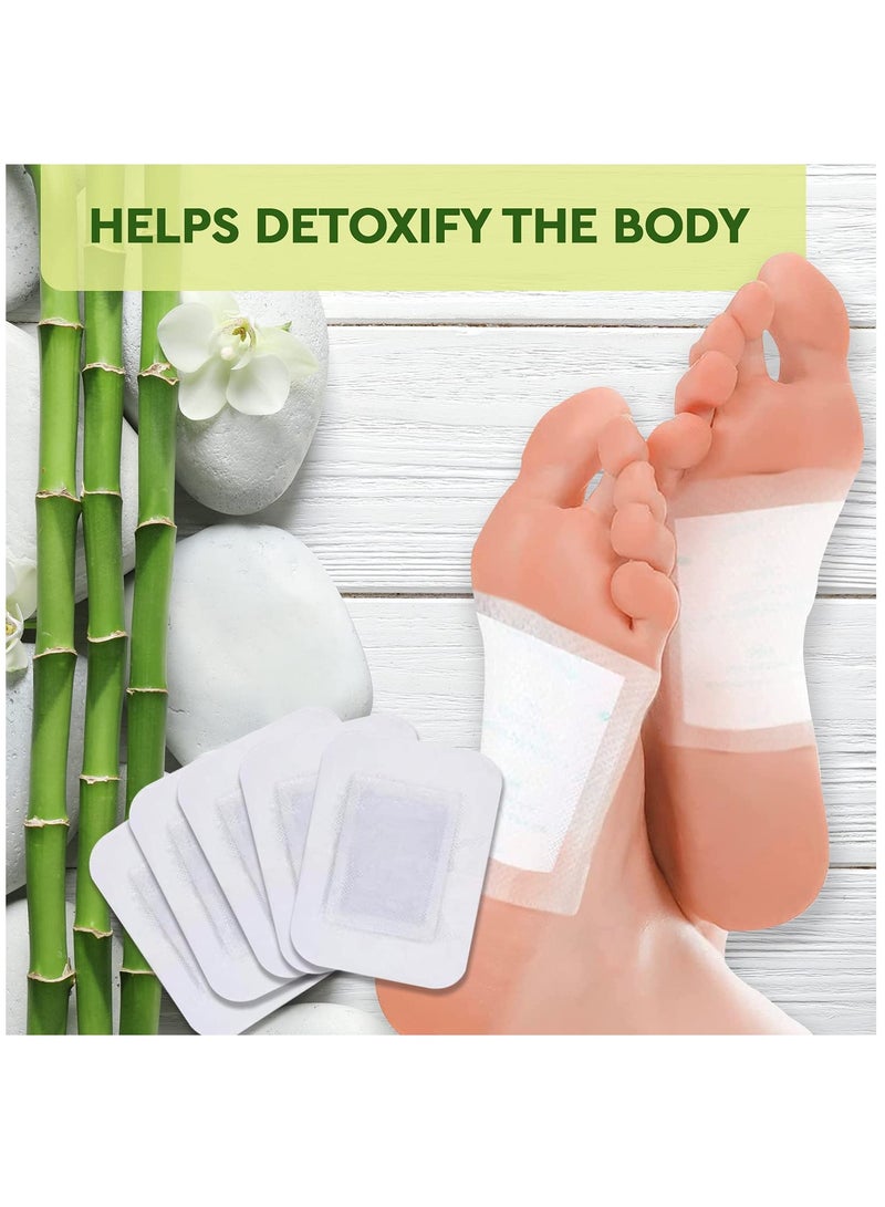 Kinoki 10 Box Foot Patch, Foot Pads, Natural Cleansing Foot Pads, 100% Natural Organic Foot Care Patches Adhesive Sheets, Relieve Stress Foot & Body Care, Sleep Better  - Image 2