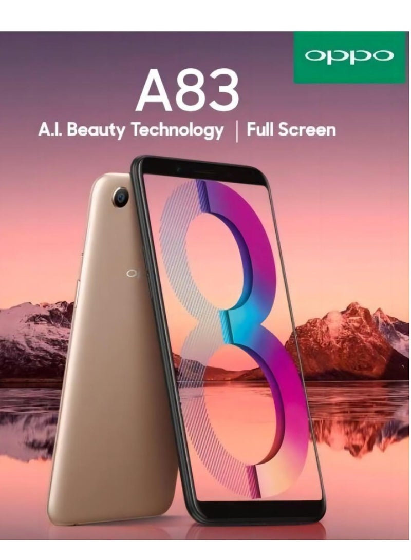 OPPO - A83 Dual SIM Gold 6GB RAM 128GB 4G LTE - Image 1
