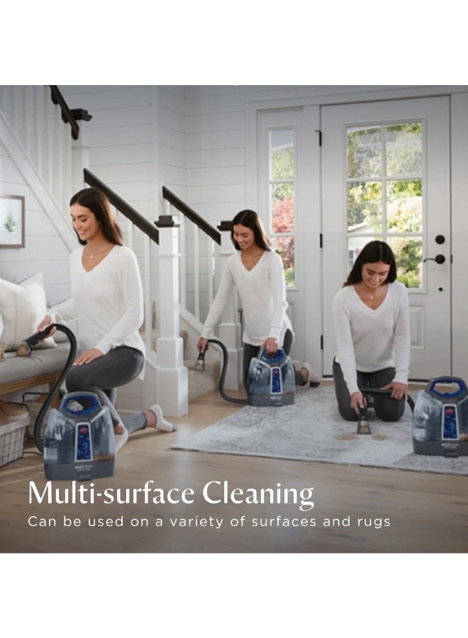 Bissell Spotclean Multiclean Spot And Stain | 47202 | Portable Carpet & Furniture Deep Cleaner With The Power Of Heatweave Technology™ &Two Tank Technology | 2 Years Warranty 1.1 L 330 W 47202 Black/Blue - Image 4