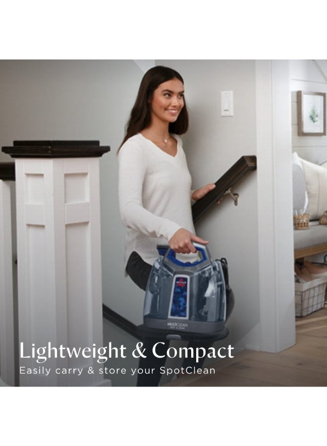 Bissell Spotclean Multiclean Spot And Stain | 47202 | Portable Carpet & Furniture Deep Cleaner With The Power Of Heatweave Technology™ &Two Tank Technology | 2 Years Warranty 1.1 L 330 W 47202 Black/Blue - Image 5