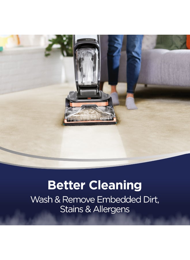 Bissell Revolution Hydrosteam Carpet Deep Cleaner 3672E The Only Carpet Cleaner With The Powerful Steam Cleaning Technology For Carpets & Upholstery, Large Tank | 2-Year Warranty 3.7 L 1249 W 3672E Titanium/Black  - Image 1