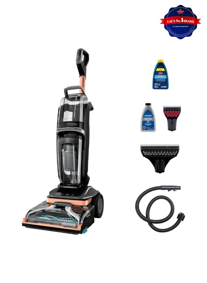 Bissell Revolution Hydrosteam Carpet Deep Cleaner 3672E The Only Carpet Cleaner With The Powerful Steam Cleaning Technology For Carpets & Upholstery, Large Tank | 2-Year Warranty 3.7 L 1249 W 3672E Titanium/Black - Image 1