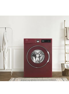 VESTEL High Quality Steam Function LED Screen 5 Years Motor Warranty 8 kg Washing Machine Maroon Red  - Image 2