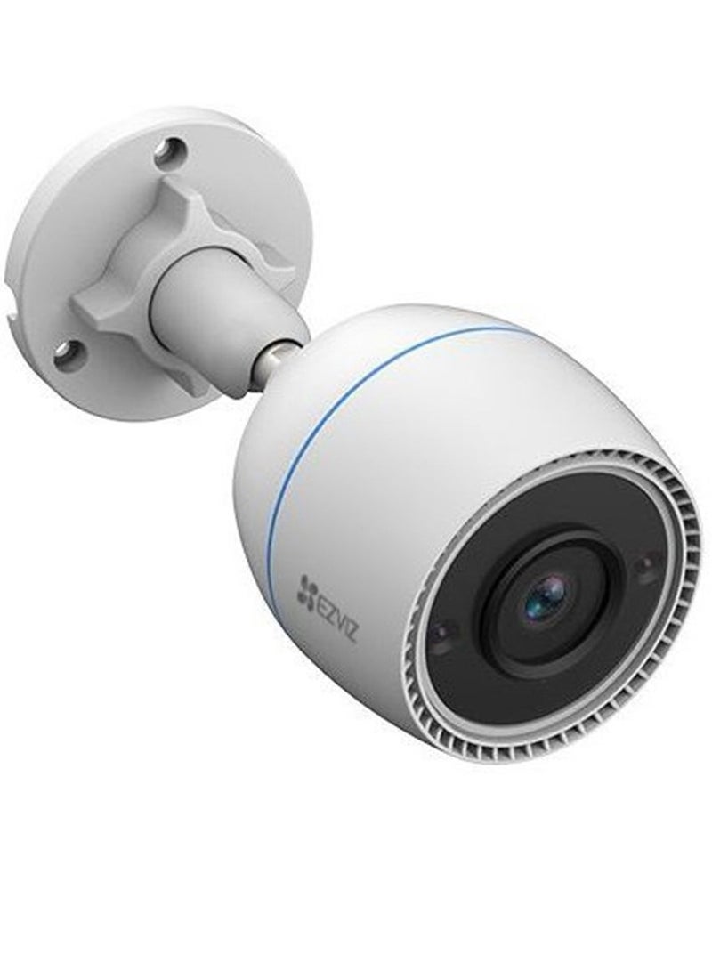 EZVIZ - H3c Wi-Fi Smart Home Camera, 1080p 30fps Frame Rate, Self-Adaptive Audio Bit-Rate, 2.4GHz Frequency Range, White | CS-H3c - Image 1