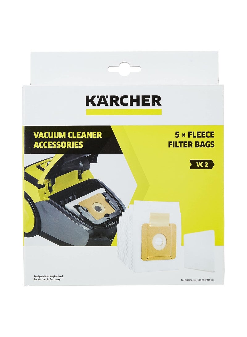 KARCHER Vc2 Fleece Filter Bags Pack 2.863-236.0 Brown - Image 1
