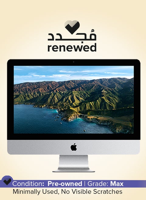 Renewed - iMac A1418 (2014) All-in-One With 21.5-Inch 5K Display, Core i5 Processor/Dual Core/8GB RAM/500GB HDD/macOS English Silver