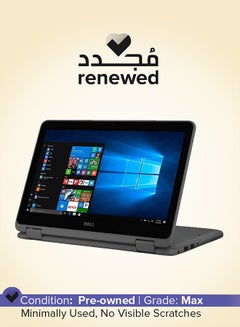 Renewed - Latitude 3189 2 In 1 Laptop With 11.6-Inch Touchscreen Display,Intel Celeron Processor/4GB RAM/128GB SSD/Windows 10 English Black