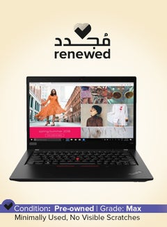 لينوفو تم تجديده - كمبيوتر محمول ThinkPad X390 بشاشة مقاس 13.3 بوصة ومعالج Intel Core i5 الجيل الثامن وذاكرة وصول عشوائي سعة 16 جيجابايت ومحرك أقراص SSD سعة 512 جيجابايت ونظام تشغيل Windows 10 Professional إنجليزي أسود  - Image 1