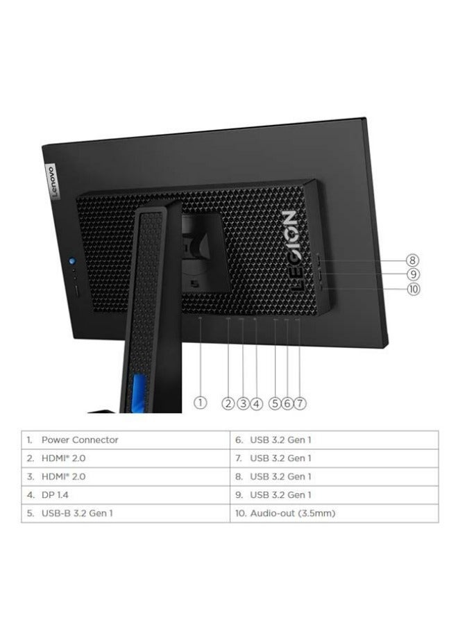 Y25-30 Gaming Monitor With 24.5-Inch Full HD (1920x1080) IPS Display, 240 up to 280 Hz Refresh Rate, 0.5ms Response Time, HDR 400, AMD FreeSync Premium Technology, Built-in Speakers, Black Black