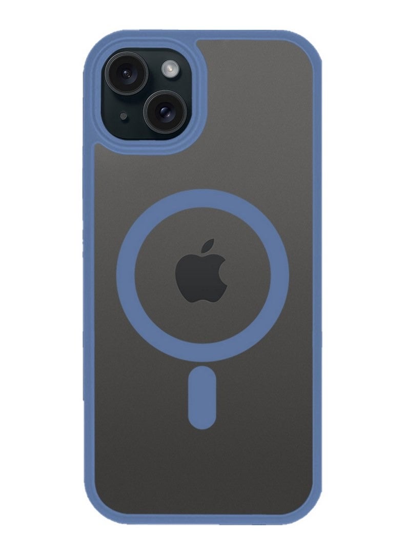 مارجون غطاء حماية كامل للكاميرا الخلفية لجهاز iPhone 15 وزوايا معززة مقاومة للخدش يدعم الشحن المغناطيسي جسم شفاف - Image 1