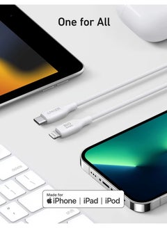 كابل Anker 542 USB-C Lightning [معتمد من MFi بطول 3 أقدام] (مستند إلى مادة حيوية) لهاتف iPhone 13 و13 Pro و12 Pro Max و12 و11 X XS XR و8 Plus وAirPods Pro - pnsku/N70003819V/45/_/1695618114/43c43911-05c6-44e7-b74d-5a8da743705d