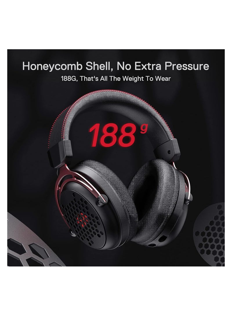REDRAGON - Diomedes Wired Gaming Headset H386 - 7.1 Surround Sound - 53MM Drivers - Detachable Microphone - Multi Platforms Headphone - USB/AUX 3.5mm Compatible with PC, PS4/3 & Xbox One/Series X, NS - Image 1