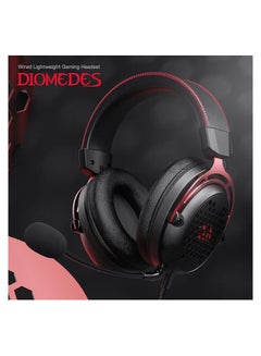 REDRAGON Diomedes Wired Gaming Headset H386 - 7.1 Surround Sound - 53MM Drivers - Detachable Microphone - Multi Platforms Headphone - USB/AUX 3.5mm Compatible with PC, PS4/3 & Xbox One/Series X, NS  - Image 3